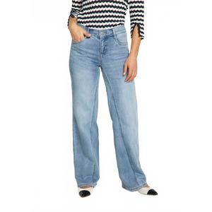 NEW FDJ christina mide rise wide leg jean in light blue wash
